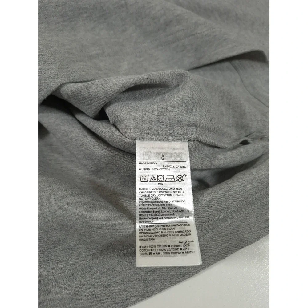Banana Republic Polo Shirt Mens L Gray Jersey Cotton Lux Pocket Long Sleeve NWT